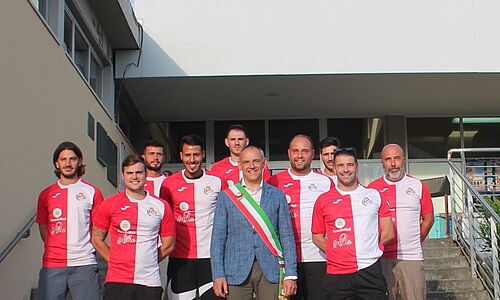 Il sindaco Menesini con i rappresentanti Polisportiva Capannori