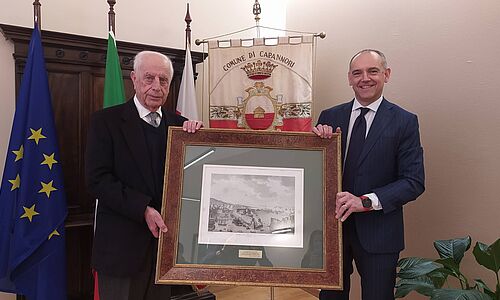 Il sindaco Menesini con Enrico Fernandez