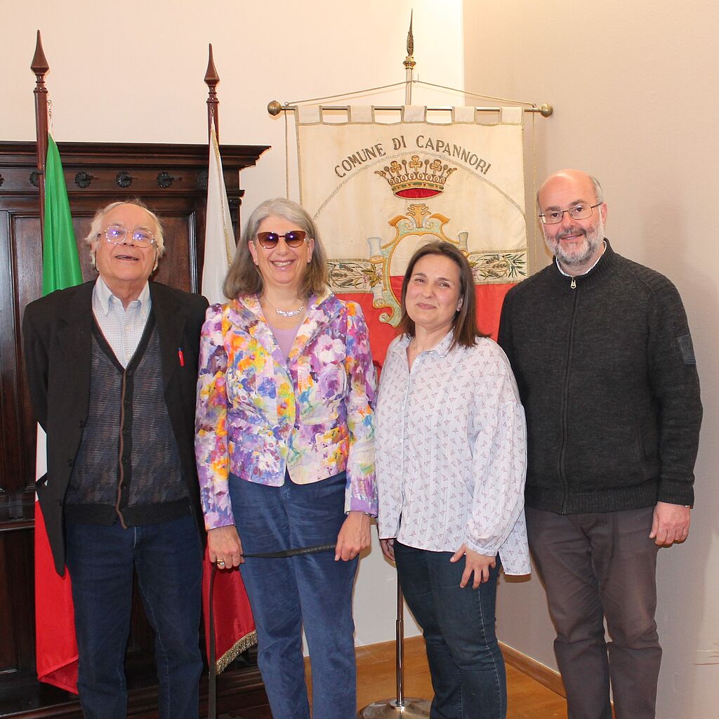 Luciano Luciani, Oriana Spaziani Rispoli, Paola Battistoni, Don Emanuele Andreuccetti