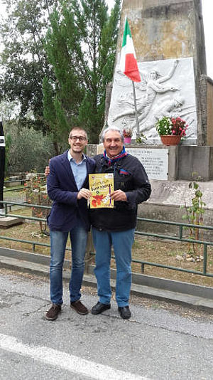 Monumento ai caduti Vorno con assessore Francesconi