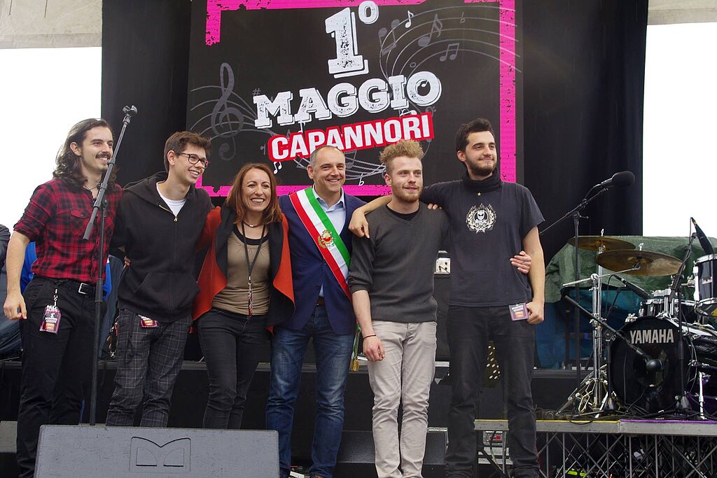 La band B.K premiata sul palco dal sindaco Menesini e dall'assessore Miccichè